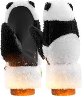 Qunature Skihandschoenen — Panda Design — Geschikt Voor Kinderen En Volwassenen — Waterafstotende Winddichte Handschoenen Met Volledige Vingers - Geschikt Voor Skitochten - Winter Outdoor - Zwart - Maat M
