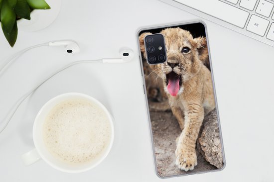 Coque Samsung Galaxy A71 - Cub - Lions - Mignon - Coque de téléphone en Siliconen