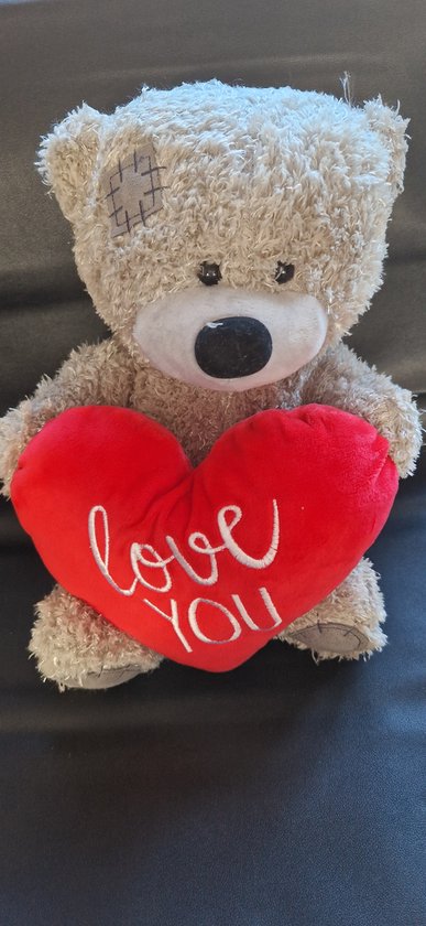 Teddybeer Hart Love Pluche Knuffel 25 cm kopen