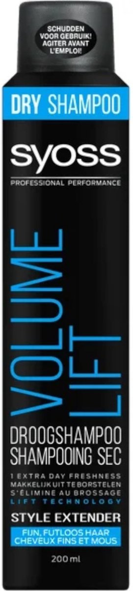 Bol.com Syoss - Shampoo - Droogshampoo - Volume Lift - 200ml aanbieding