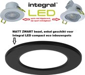 Integral LED - Bezel - NOIR MAT - Convient uniquement aux spots encastrés eco compacts à LED intégrés
