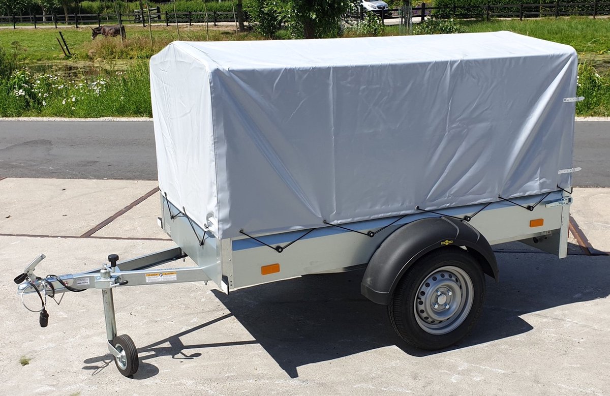 Humbauer aanhangwagen - aanhanger met verlichting - 750 kg - huif - afdekzeil – foto 2