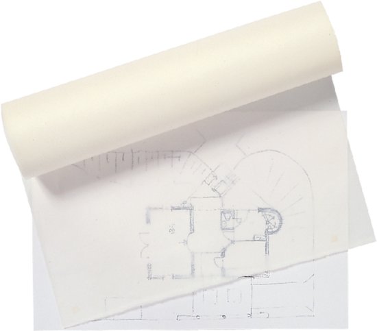 SH Glama Basic Transparant Schetspapier Rol - 50 M X 0,33 Cm, 60 G/m2 | Chloorvrij, Zuurvrij, FSC-gecertificeerd