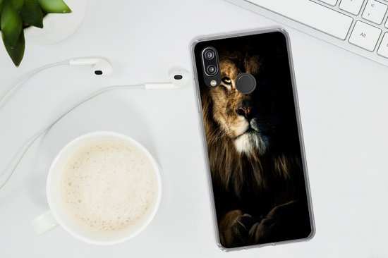 Coque Huawei P20 Lite (2020) - Lion - Légère - Portrait - Coque de téléphone en Siliconen
