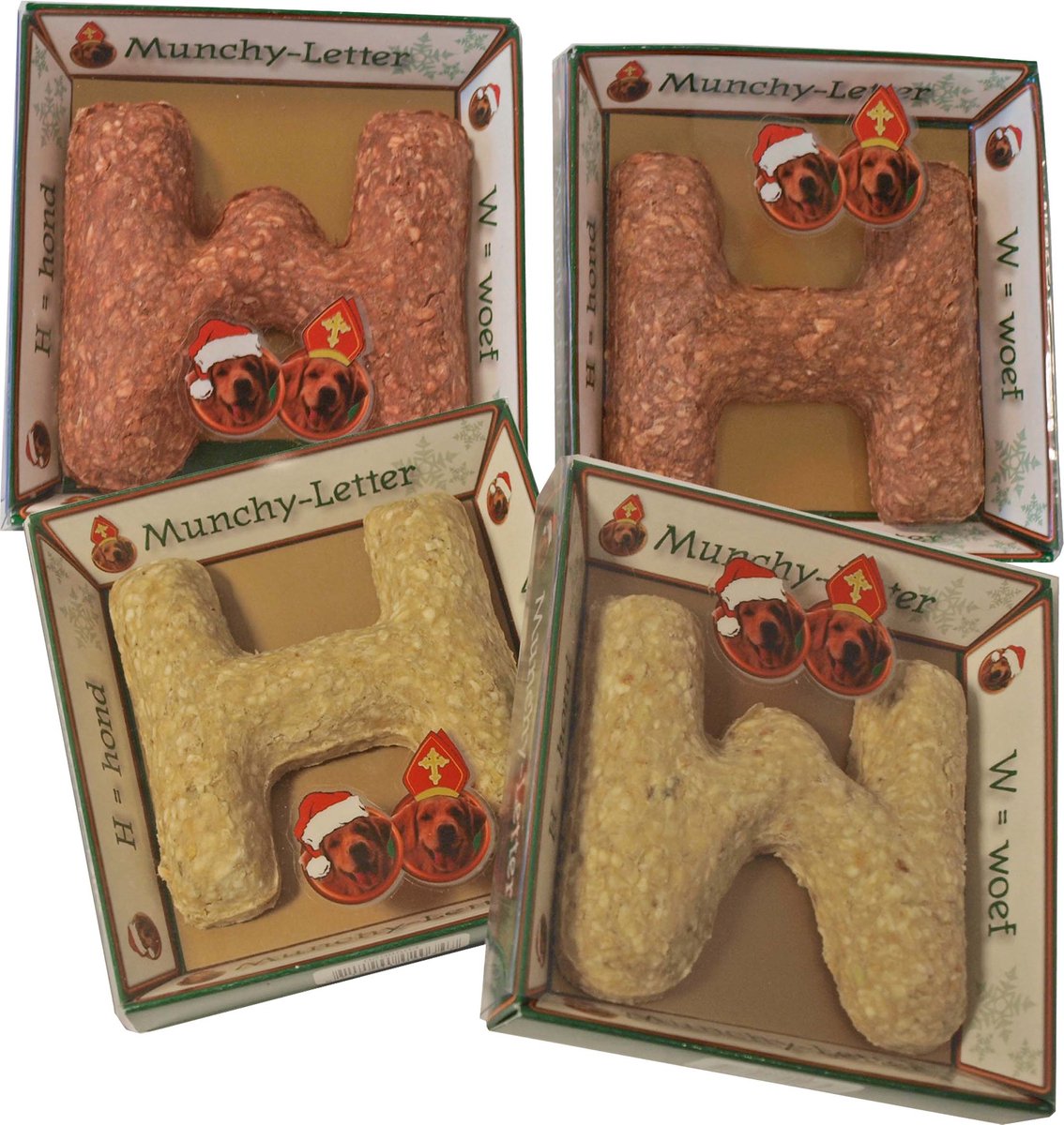 Munchy letter W en H lekkere snack voor de hond per stuk
