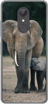 Coque de téléphone compatible avec Xiaomi et Redmi 5 - Éléphant - Animaux - Uni - Nature - Coque de téléphone en Siliconen Coque de téléphone