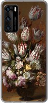 Telefoonhoesje Geschikt voor Huawei P40 hoesje - Kunst - Bloemen - Stilleven - Oude meesters - Vintage - Siliconen Telefoonhoesje