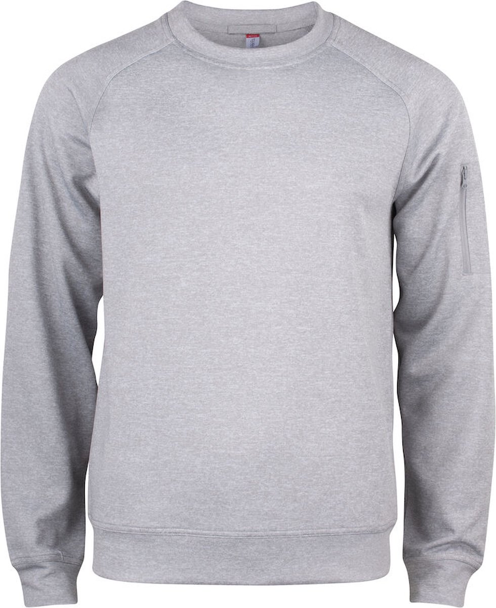 Clique Basic Active Roundneck 021010 - Grijs-melange - 3XL