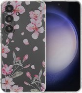 iMoshion Hoesje Geschikt voor Samsung Galaxy S24 Hoesje Siliconen - iMoshion Design hoesje - Meerkleurig / Blossom Watercolor