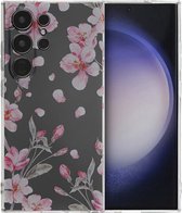 iMoshion Hoesje Geschikt voor Samsung Galaxy S24 Ultra Hoesje Siliconen - iMoshion Design hoesje - Meerkleurig / Blossom Watercolor