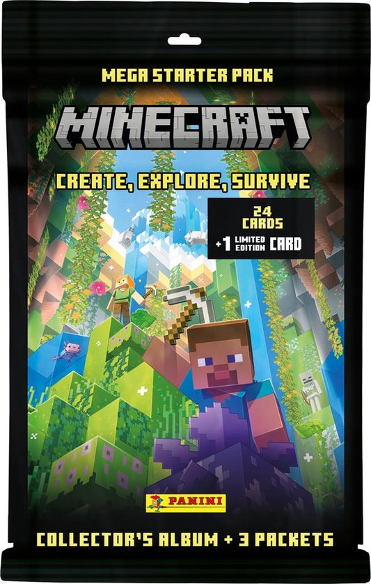 Minecraft Trading Card 3 Mega Starter Pack Games bol
