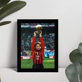 Andriy Shevchenko Ingelijste Handtekening – 15 x 10cm In Klassiek Zwart Frame – Gedrukte handtekening – AC Milan Legend - Voetbal - Ballon d'Or