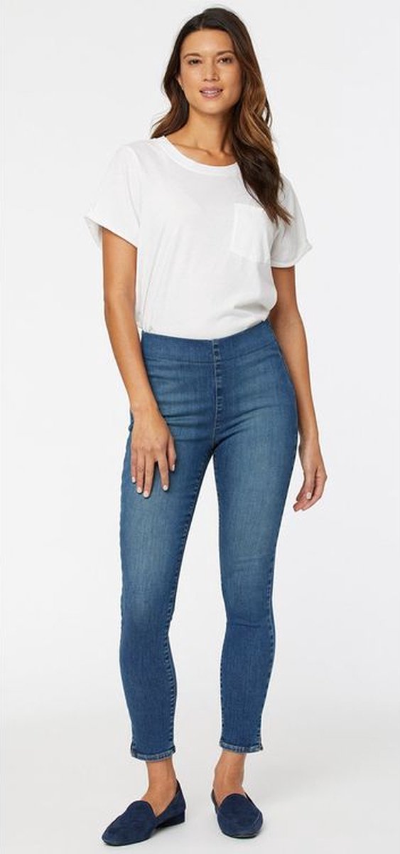 Pull-On Skinny Ankle Mediumblauw SpanSpring™ Denim