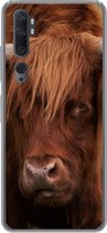 Geschikt voor Xiaomi Mi Note 10 hoesje - Schotse Hooglander - Oranje - Dieren - Siliconen Telefoonhoesje