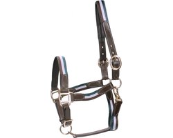 Horsegear Halster Horsegear Finn Donkerbruin-groen | Maat: Paard