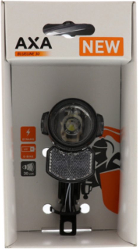 AXA Blueline 30 Switch - Fietslamp voorlicht - LED Koplamp â€“ Dynamo - 30 Lux - Axa