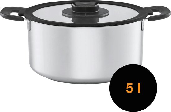 Fiskars Braadpan met deksel, 26 cm, volume