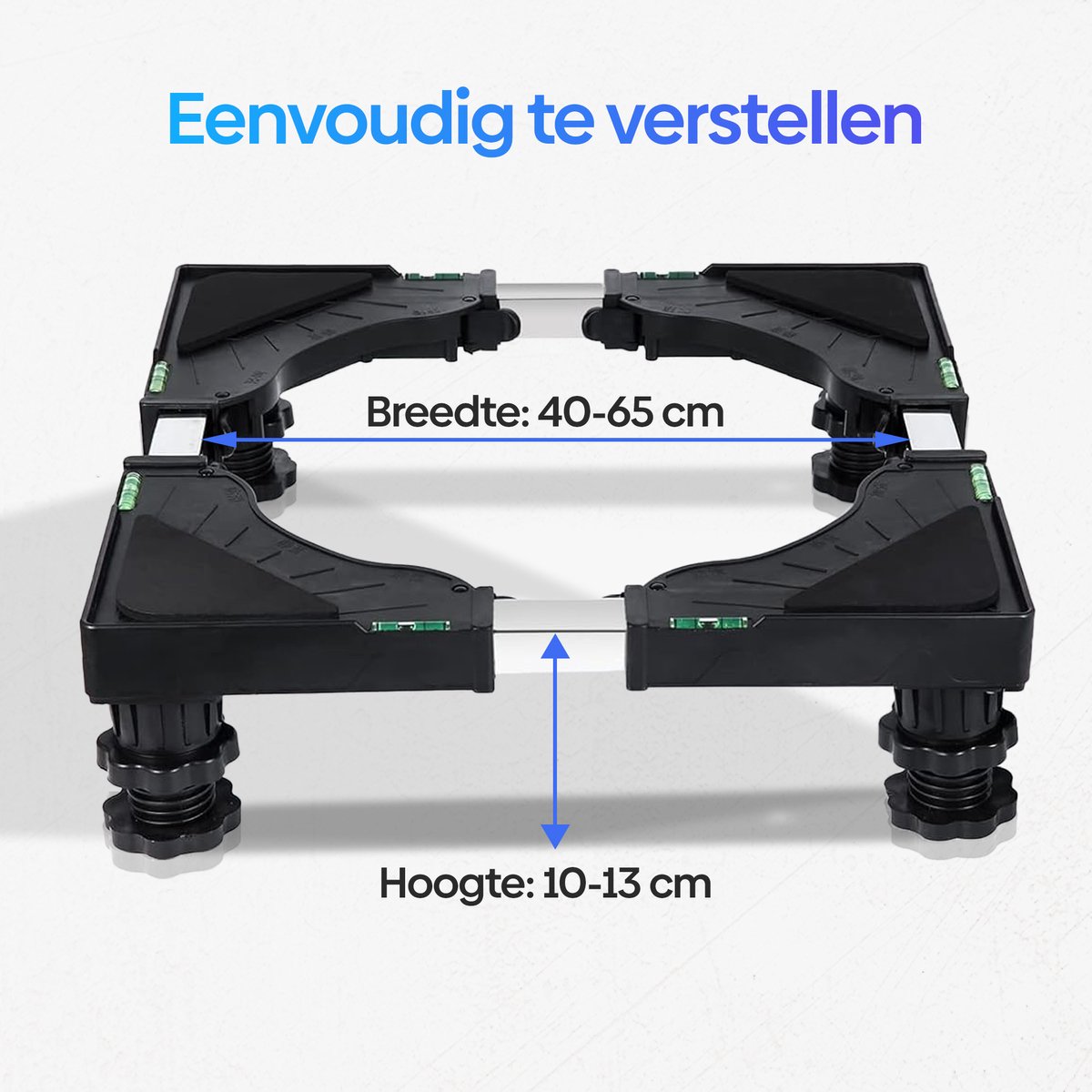 Olvy Home - Wasmachine Verhoger - Wasmachine Opbouwmeubel - Wasmachine Sokkel - Kast - Ook voor Droger, Koelkast, Vaatwasser en Vriezer — afbeelding 3