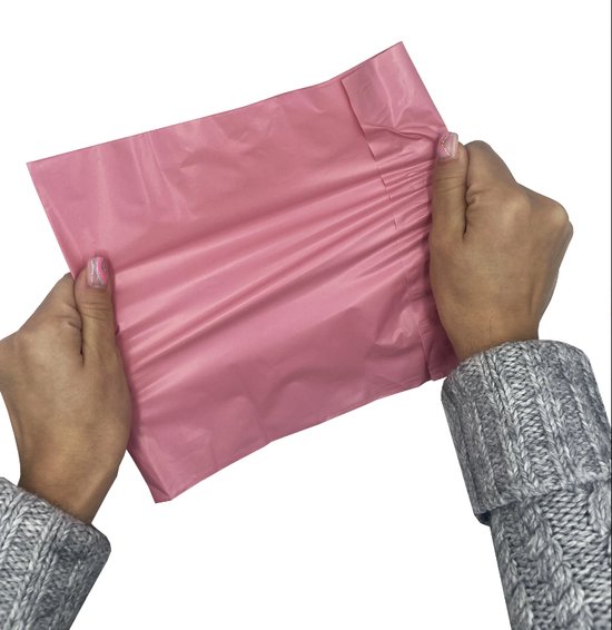 50 x Enveloppes en plastique opaques B4 - 25 x 35 cm Rose / Sacs de boutique en ligne pour vêtements / Sacs d'expédition / Enveloppes d'expédition / Sacs de courrier / Poly Mailer / Enveloppes postales en plastique