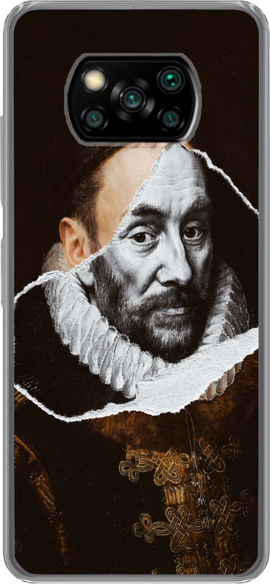Telefoonhoesje Geschikt voor Xiaomi Geschikt voor Poco X3 Pro hoesje - Willem van Oranje - Oude Meesters - Adriaen Thomasz - Siliconen Telefoonhoesje Telefoonhoesje