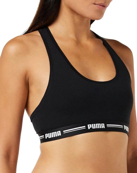 PUMA PUMA WOMEN RACER BACK TOP 1P HANG Soutien-gorge pour femme - Noir - Taille S