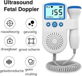 RenV® - Hartslag Baby Doppler - Blauw - Echo apparaat - Incl. Ultrasound Gel en Batterijen - Zwangerschapscadeau - Fetal Doppler - Plug and Play - Doppler.