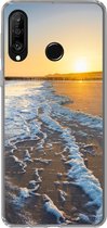 Geschikt voor Huawei P30 Lite hoesje - Het strand bij Domburg - Siliconen Telefoonhoesje