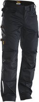 Jobman 2324 Service Trousers Stretch 65232420 - Zwart - D124