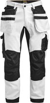 Jobman 2174 Painters' Trousers Core Stretch 65217419 - Wit/zwart - C150