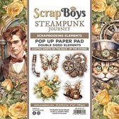 Scrapboys POP UP Paperpad elements - Steampunk Journey STJO-11 250gr 15,2x15,2cm (11-23)