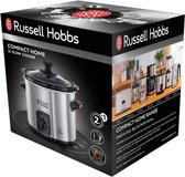 Compact Home Mini Slowcooker (1,5L), 3 Warmtestanden, Uitneembare Keramische Pan, Zuinig, Deksel van Gehard Glas, 25570-56