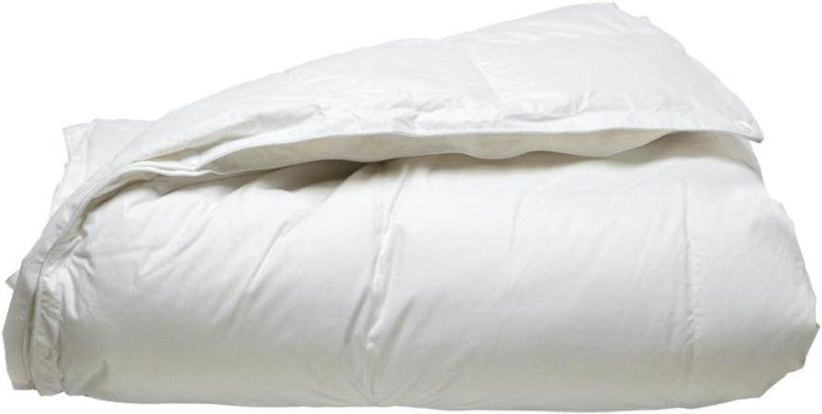 Ducky Dons Dekbed - White Effen Katoen - B 260 x L 220 cm - Lits-jumeaux extra breed Anti-allergisch/Hotelkwaliteit/Antihuisstofmijt/Antibacterieel/Luchtdoorlatend/Machinewasbaar/Klimatiserend - 174937-B 260 x L 220 cm