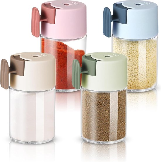 Ensemble Salière Et Poivrière UDQYQ Avec Support - Inox Et Verre, Rechargeable, Déco De Table Moderne (blanc)