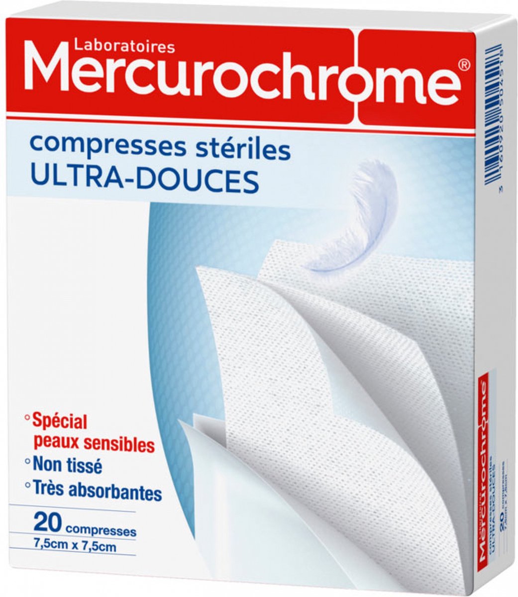 Goedkoopste Mercurochrome 20 Ultra-Mild Steriele Swabs