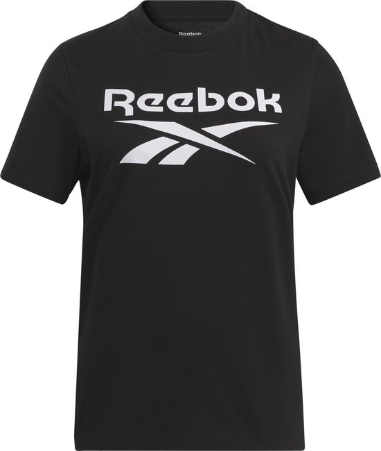 Reebok RI BL TEE - Dames T-shirt - Zwart - Maat M