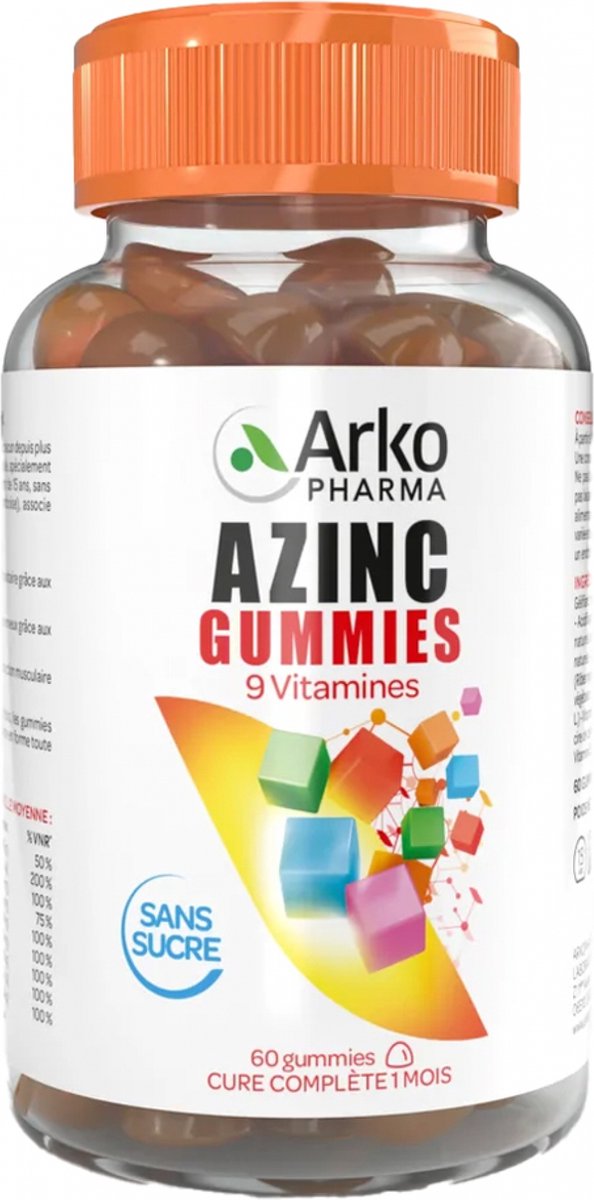 Goedkoopste Arkopharma Azinc Gummies 9 Vitaminen 60 Gummies