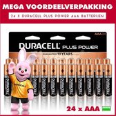 Duracell Plus Power 2 X MN2400B12, Batterie à usage unique, AAA, Alcaline, 1,2 V, 24 pièce(s), 304 g
