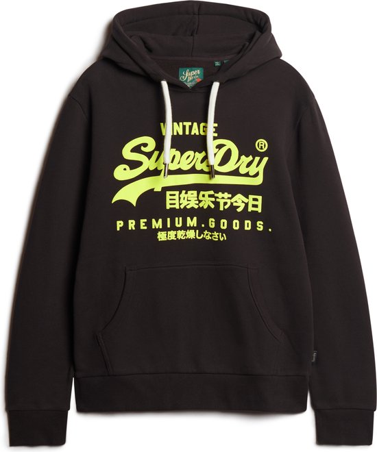 Superdry NEON VL HOODIE Heren Trui - Bruin - Maat M