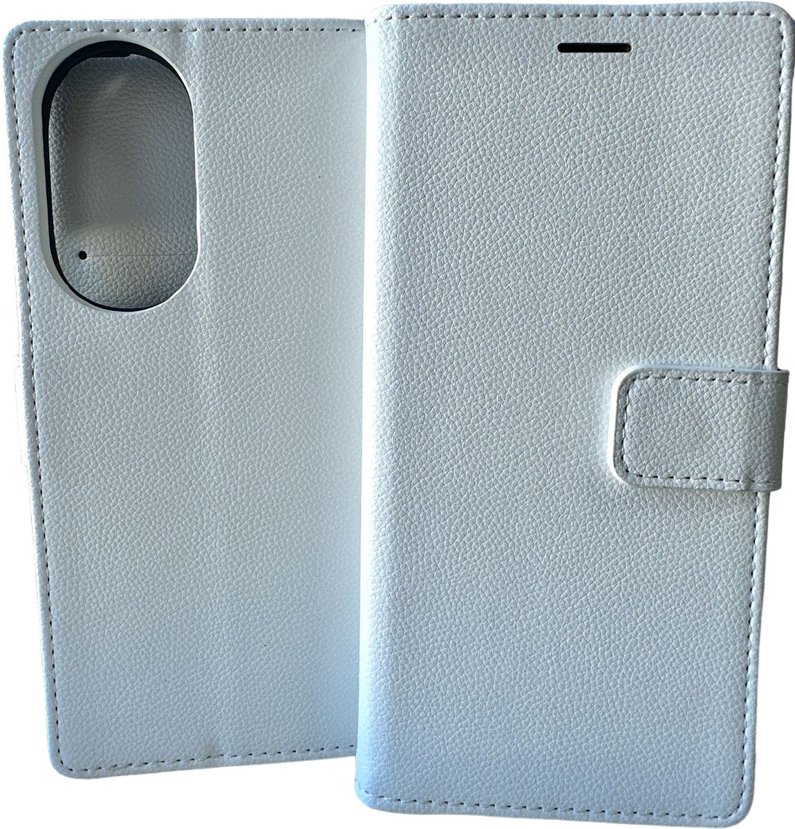 Portemonnee Book Case Hoesje Geschikt voor: Motorola Edge 30 - Wit