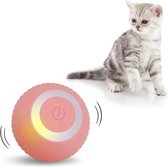 Elektrische Speelbal Voor Katten - Slimme Interactieve Zelfrollende Bal - Kattenspeelgoed - Oplaadbaar - Roze