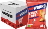 PopWorks Sweet BBQ - Chips - 8 x 85 gram