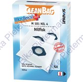 CleanBag stofzuigerzakken 4 stuks - Geschikt voor Nilfisk GA70 GM80 GM90 GS80 GS90 - Inclusief 1 filter - Alternatief