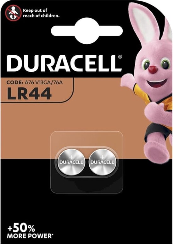 Duracell LR44 AG13 Knoopcel Batterij - 2 stuks - Duracell