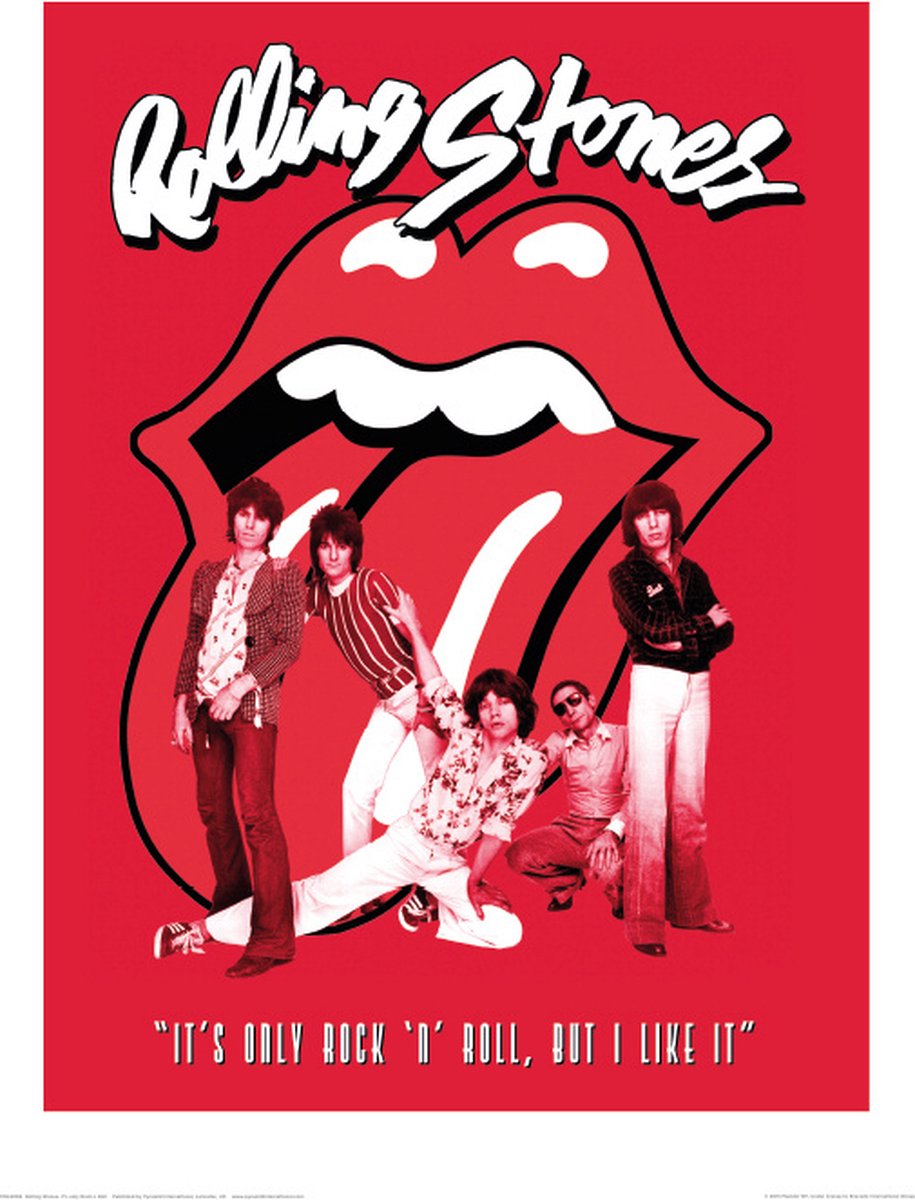 Pyramid Poster - The Rolling Stones Its Only Rock Roll - 40 X 30 Cm - Multicolor Multi color