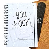 You Rock! Pluimpjes agenda schooljaar 2024/2025 - Hardcover - A5 formaat - met gratis goodies - Liefs op papier