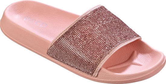 BECO dames slippers - koraal - maat 38