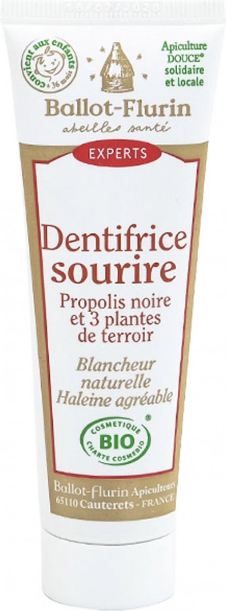 Goedkoopste Ballot-Flurin Organic Smile Tandpasta 50 ml