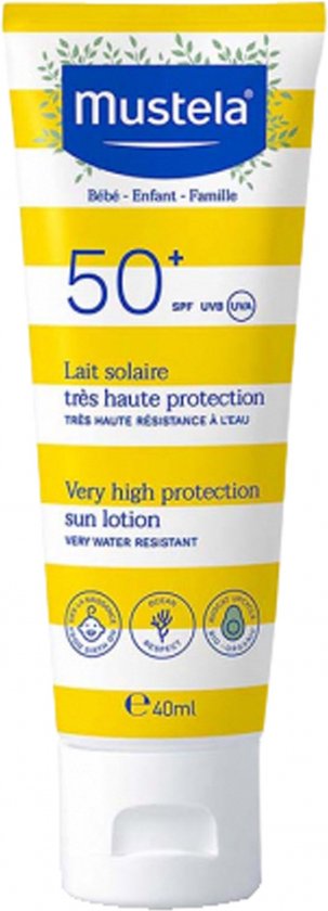 Mustela zonnemelk zeer hoge bescherming spf50+ familie 40 ml