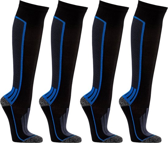 Sportsokken | Compressie sokken | Maat: 39-42 | Kleur: Blauw | Aantal: 2 paar