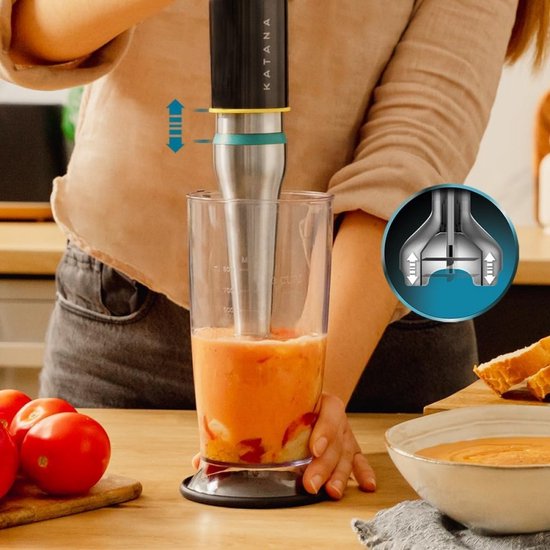 Cecotec 03973 blender Staafmixer 1500 W Zwart, Roestvrijstaal van Cecotec — afbeelding 3